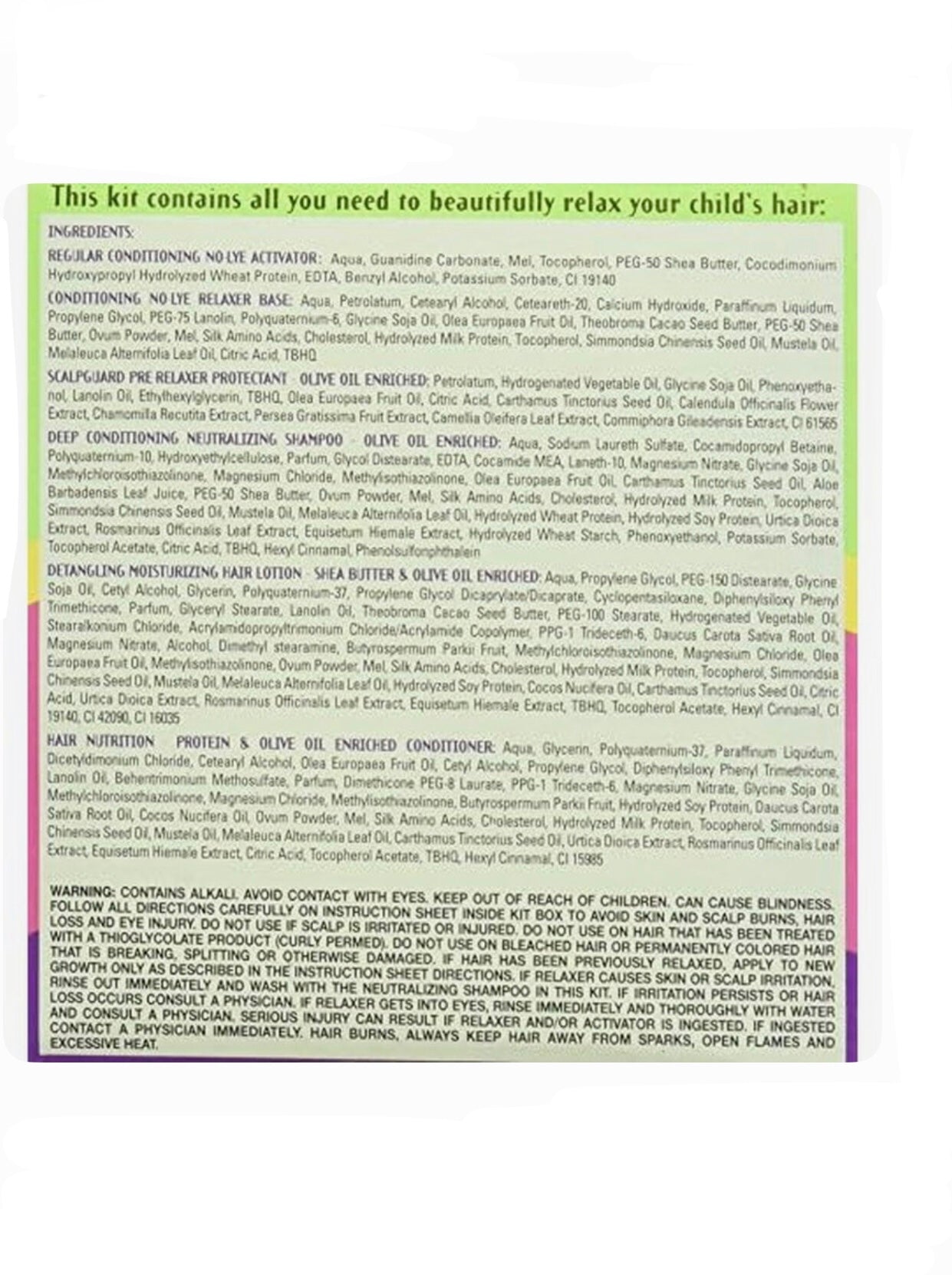 Africa's Best Kids Originals Natural Conditioning No-Lye Relaxer System, Regular Strength