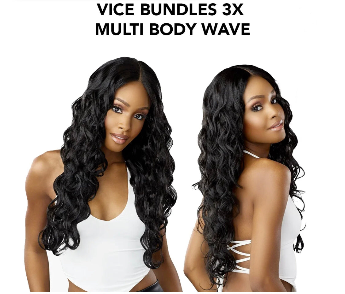 VICE BUNDLES 3X MULTI BODY WAVE 14",16",18" (COLOR: 1B)
