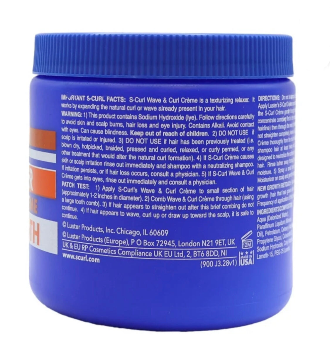 S-CURL TEXTURIZER WAVE & CURL CREME - EXTRA STRENGTH 15oz