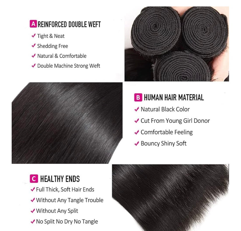 BRAZILIAN VIRGIN REMY 18"/20"/22"