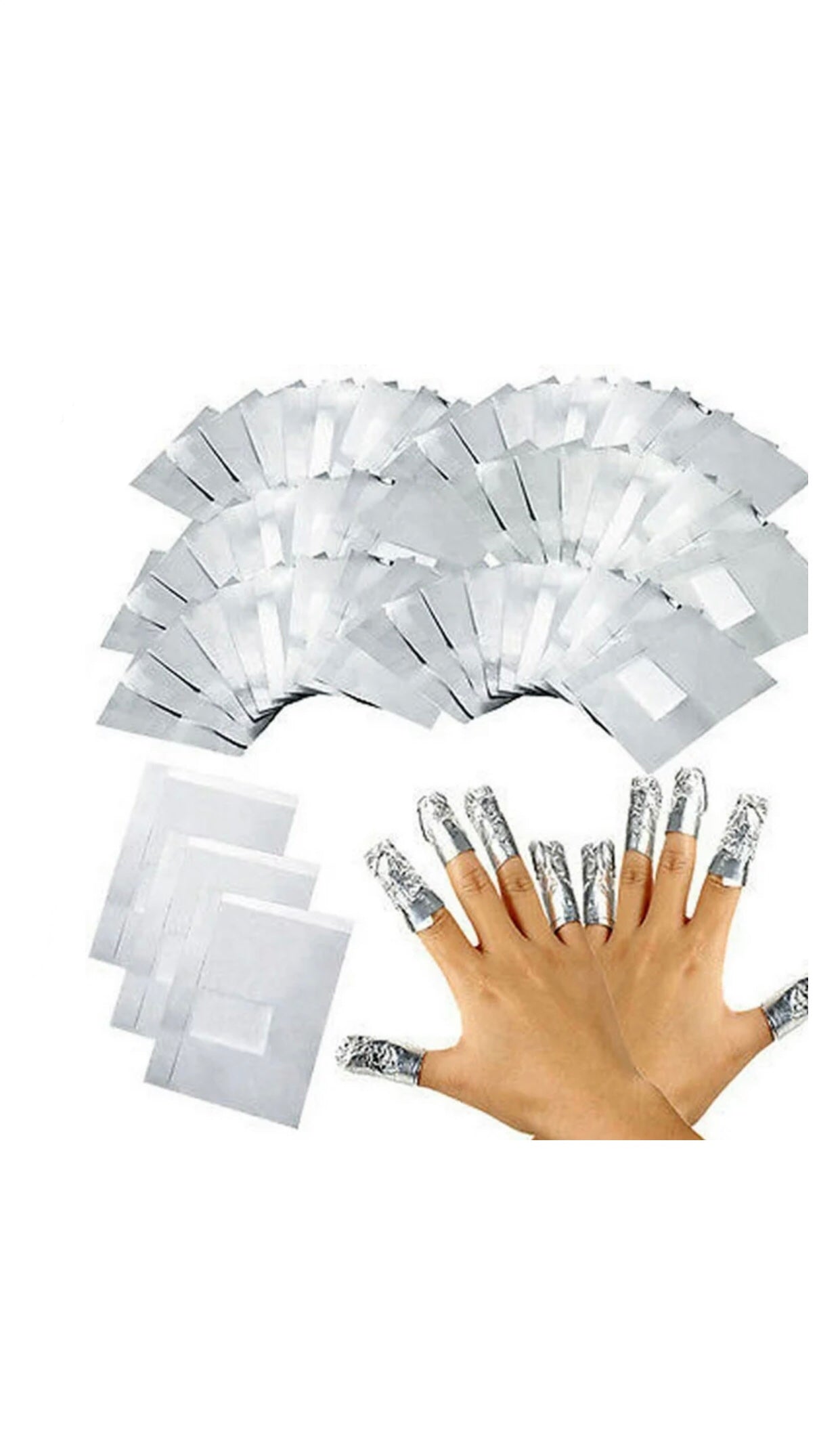 LQQKS Beauty Care Products Soak Off Foil Nail Wraps