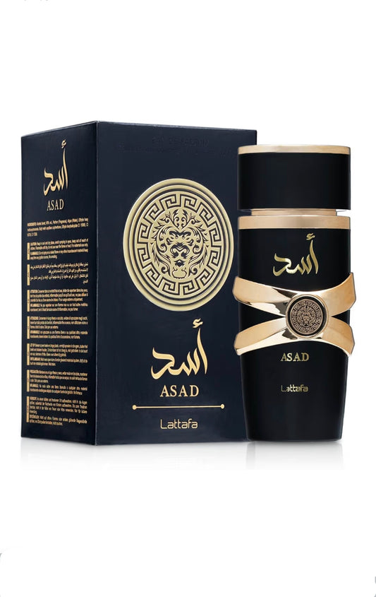 Lattafa Unisex Asad Eau de Parfum, 3.4 oz