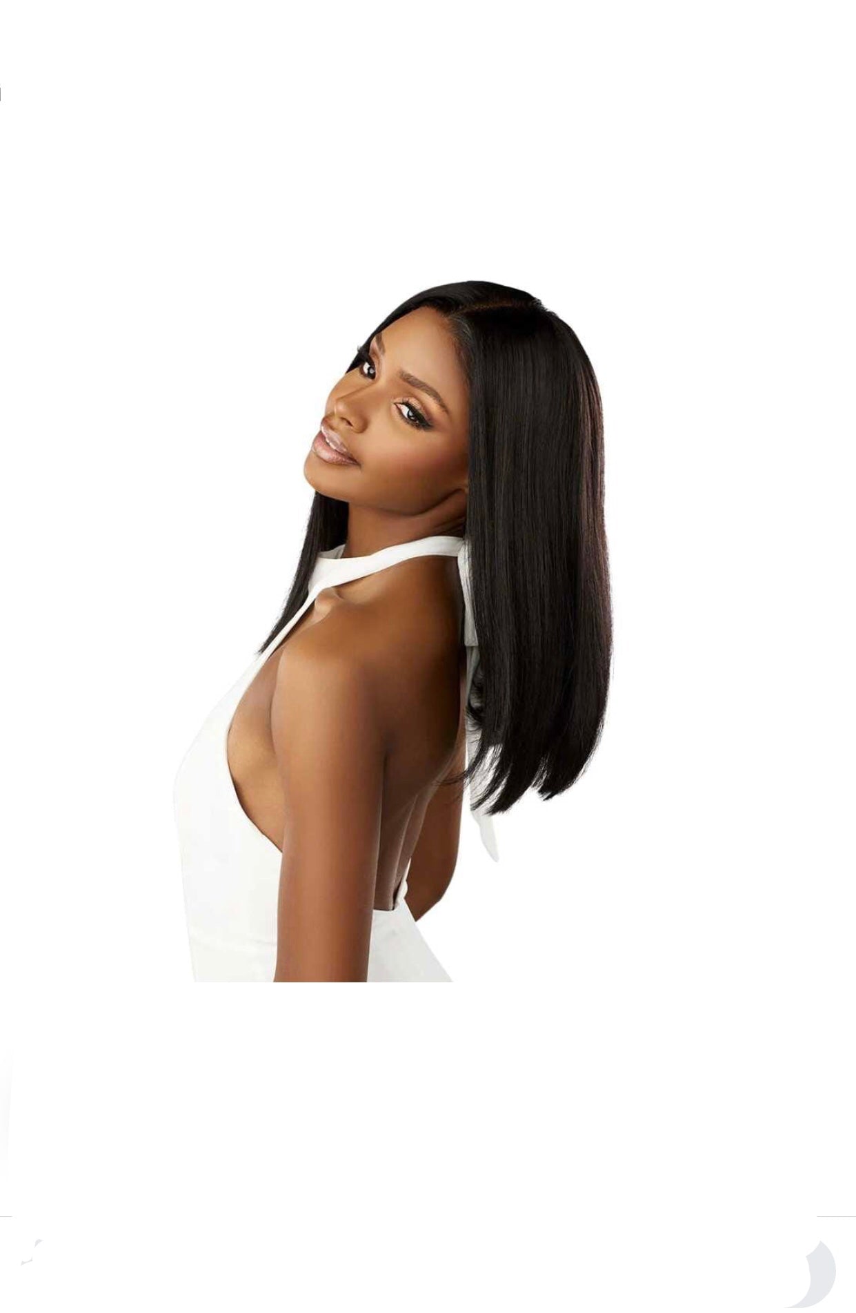 HD Lace 13x4 Frontal Wig With Baby Hair Straight 12” Natural BLK