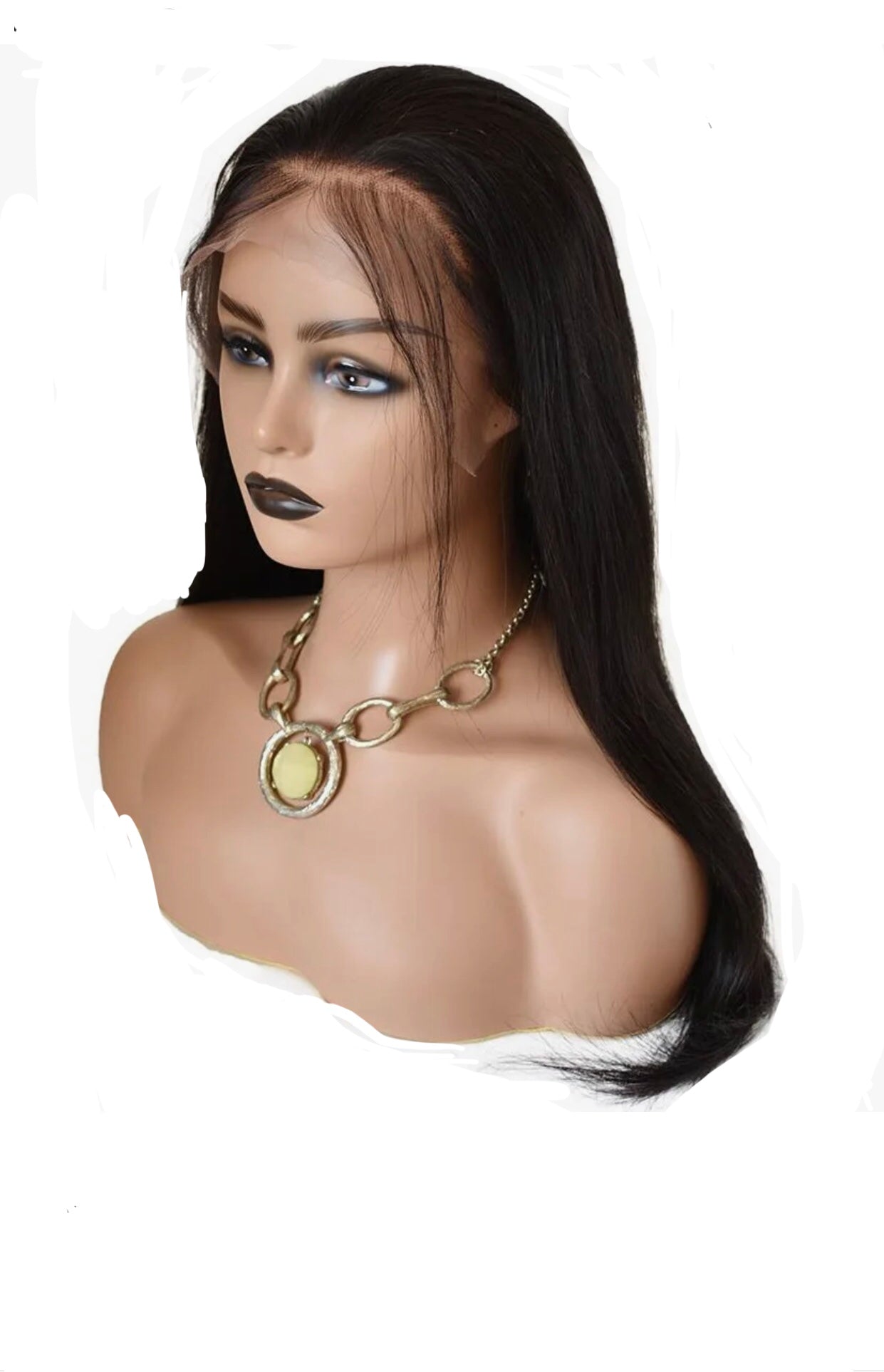 HD Lace 13x4 Frontal Wig With Baby Hair Straight 12” Natural BLK