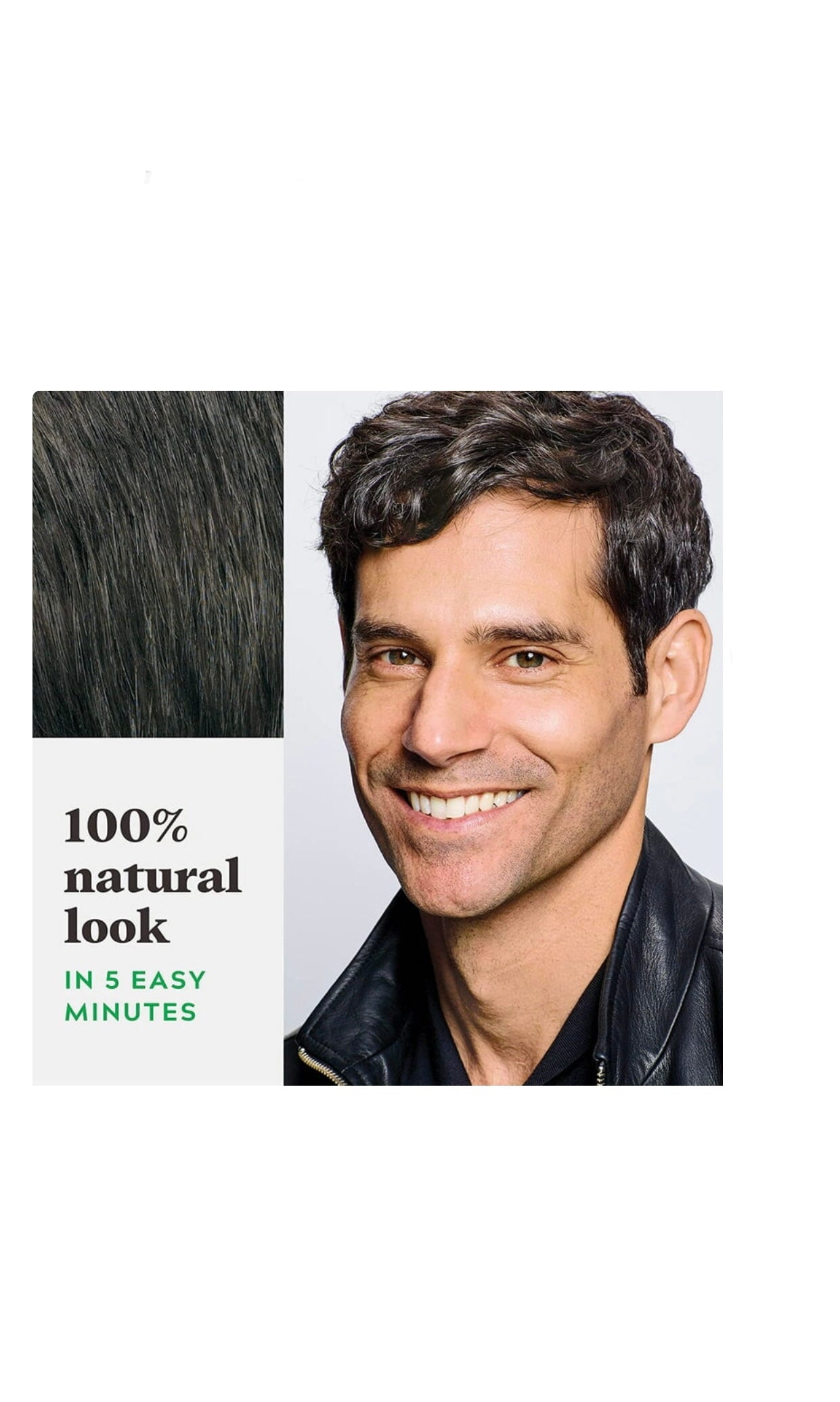 Just For Men Shampoo-In Color Gray Hair Coloring for Men - H-46 - Deep Dark Brown Shade - 1oz