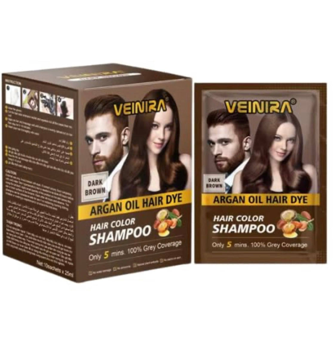 VEINIRA DARK BROWN COLOR SHAMPOO