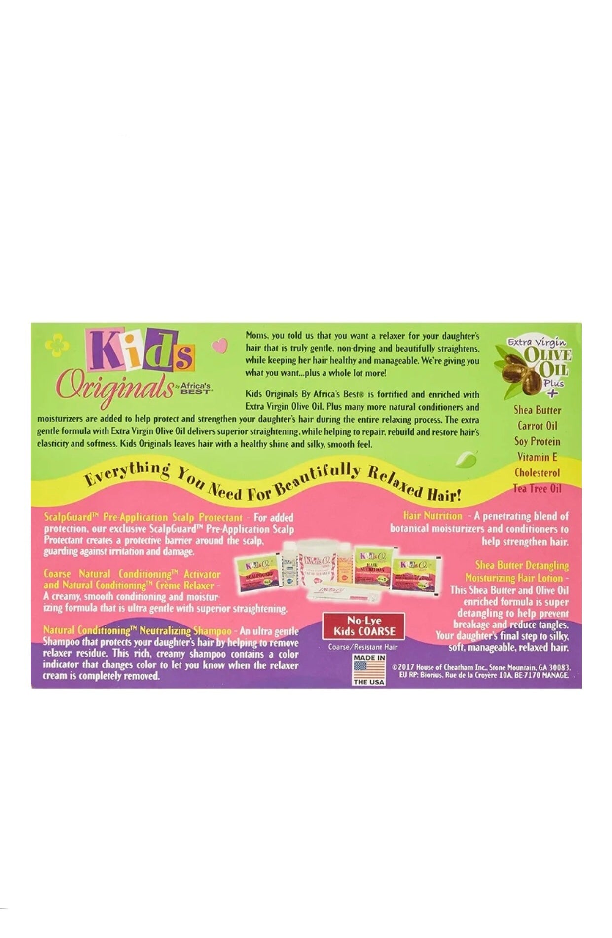Africa's Best Kids Originals No-Lye Conditioning Relaxer Kit - Coarse