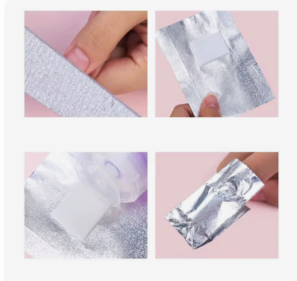 LOOKS NAIL FOIL WRAPS FOR SOAK OFF GEL POLISH REMOVER 200PCS/BOX