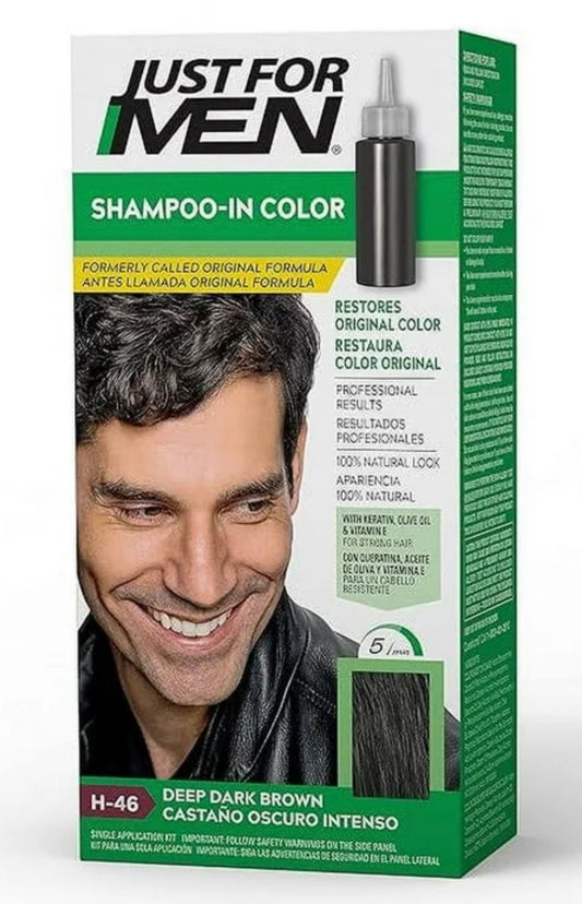 JUST FOR MEN SHAMPOO-IN COLOR DEEP DARK BROWN, H-46