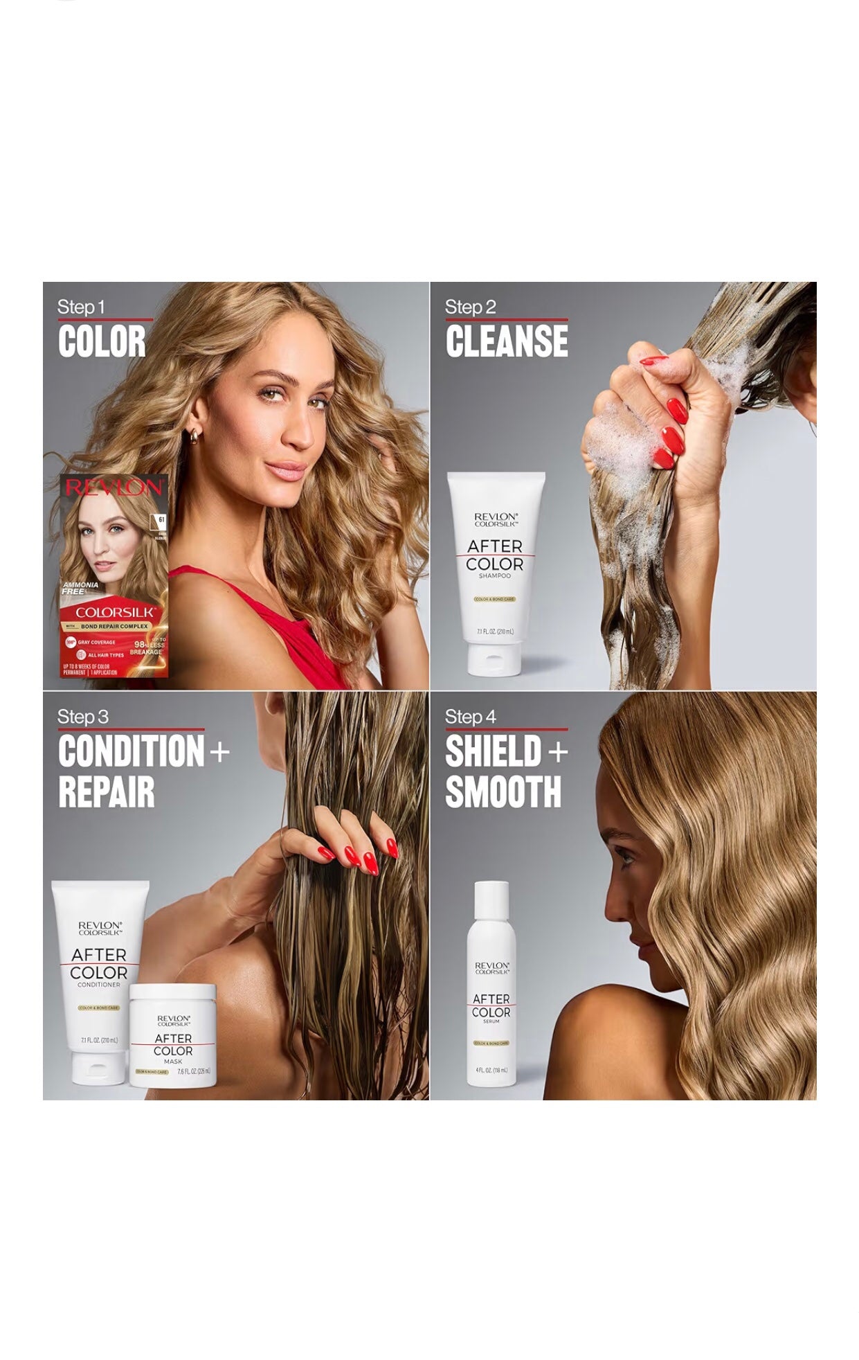 Revlon Colorsilk With Bond Repair Complex Permanent Hair Color, 20 Brown Black