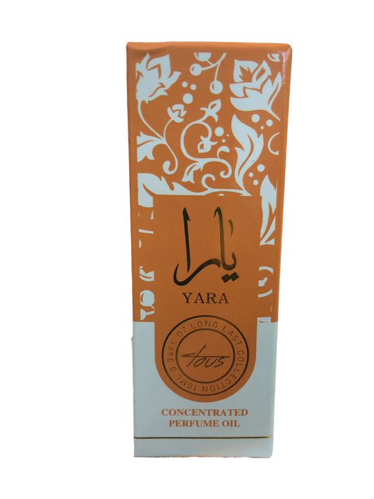 Lattafa Yara Roll On Perfume Oil CPO 10ml (0.34 Ounce) Travel Size.