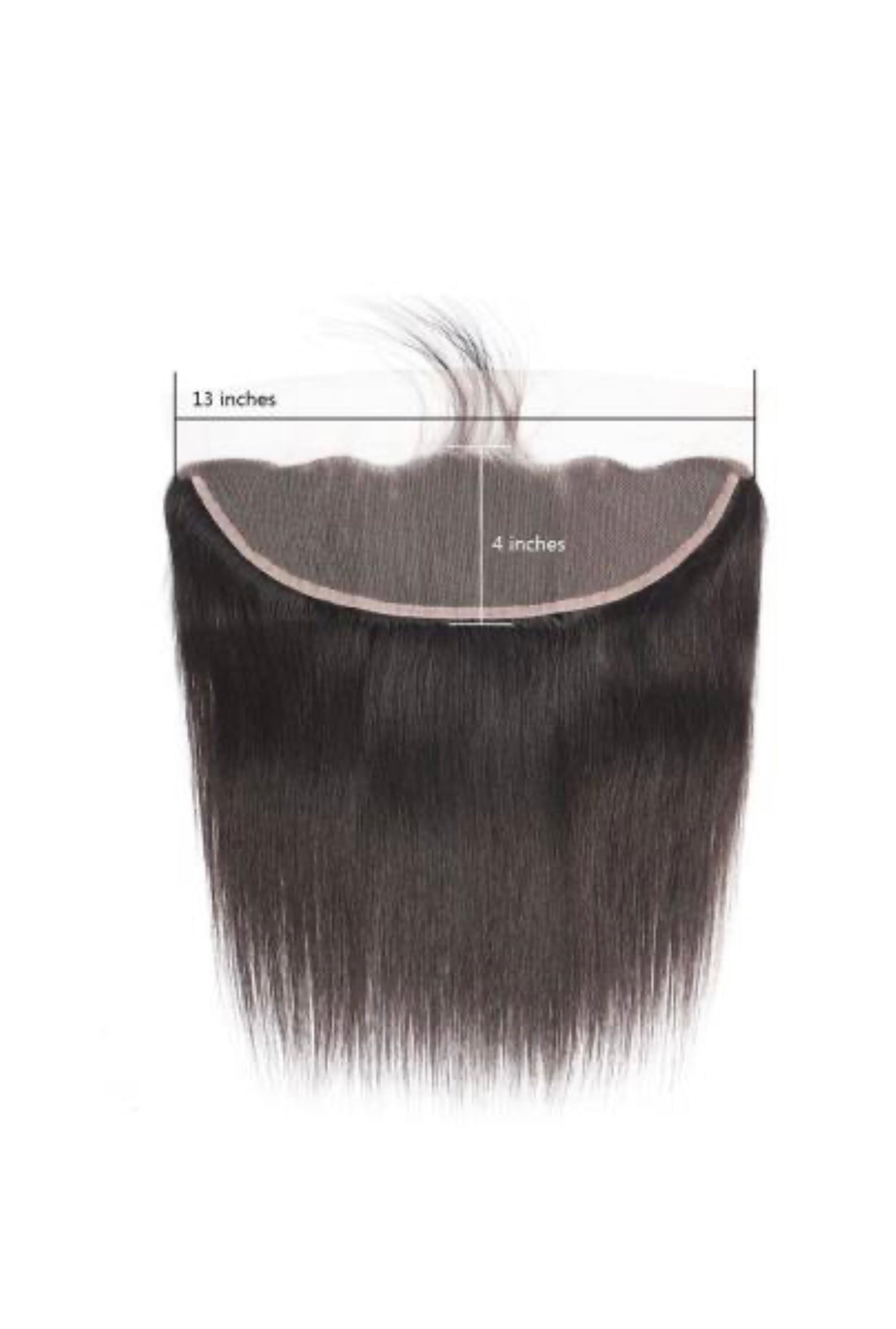 Empire Bundles - 100% Human Hair 13X4 HD Lace Closure - STRAIGHT NATURAL BLACK 14"