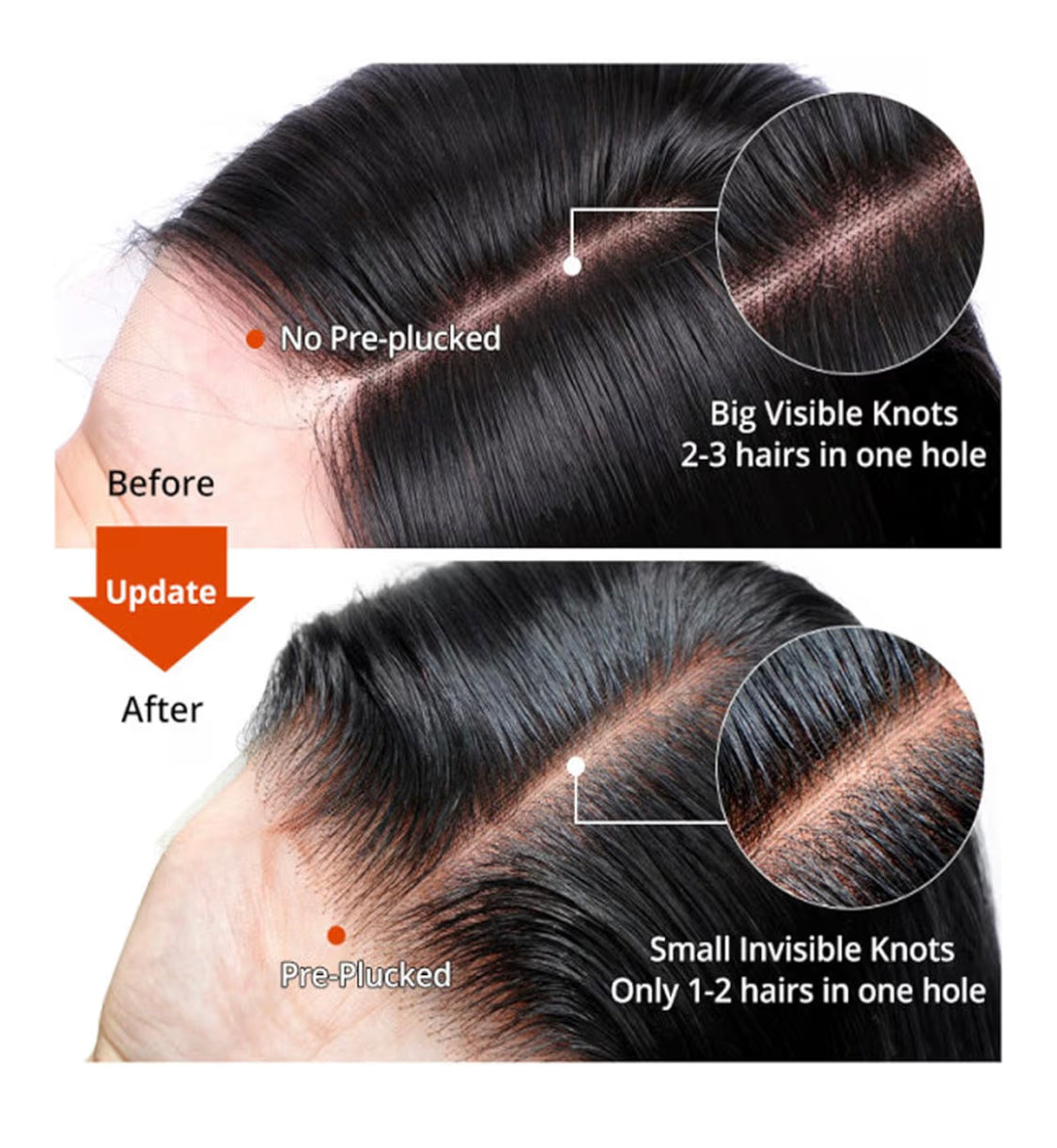HD Lace 13x4 Frontal Wig With Baby Hair Straight 14” Natural BLK