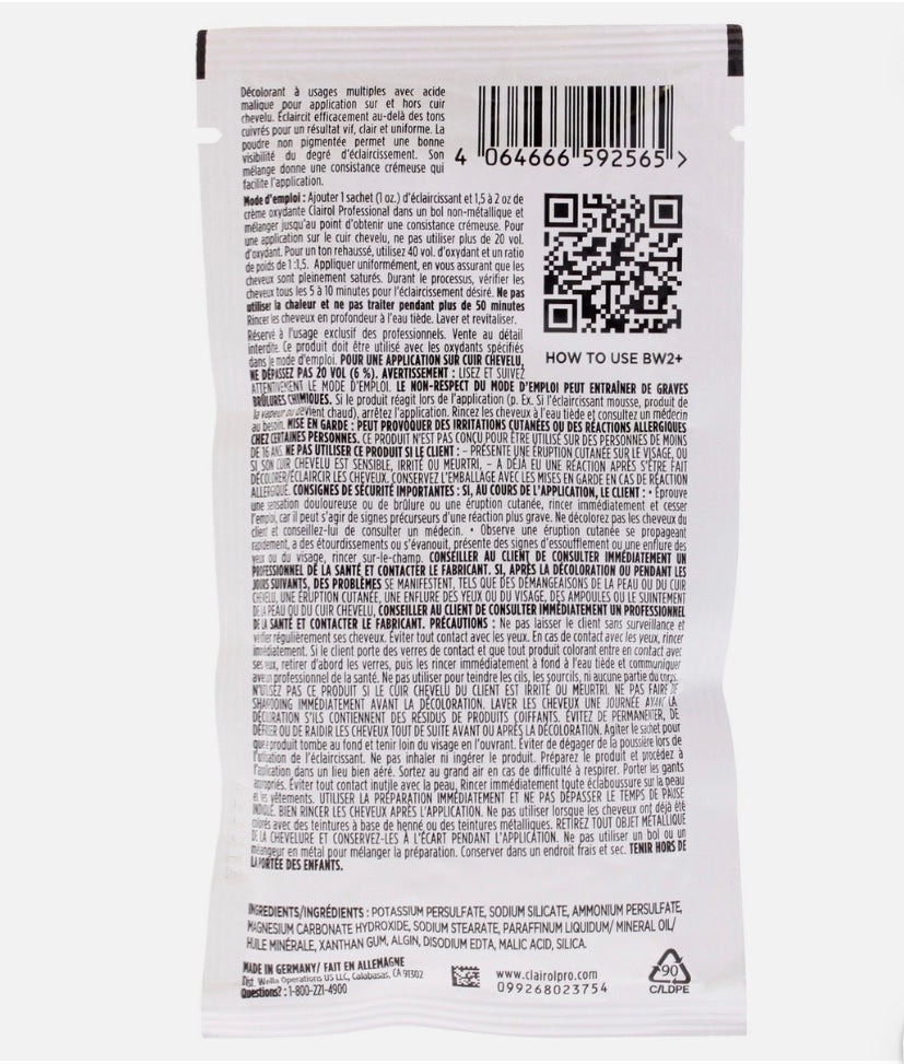 CLAIROL PROFESSIONAL BW2+ DEDUSTED EXTRA STRENGTH POWDER LIGHTENER (1 oz.)