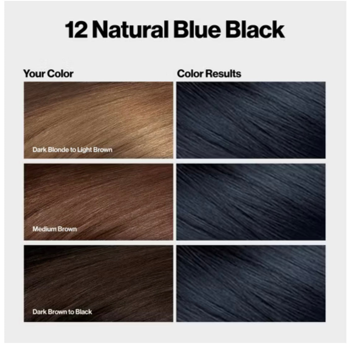 Revlon Colorsilk With Bond Repair Complex Permanent Hair Color, 12 Natural Blue Black