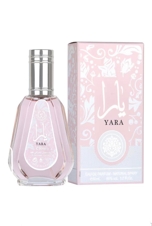 Pink Lattafa Yara Eau de Parfum, 1.7 oz