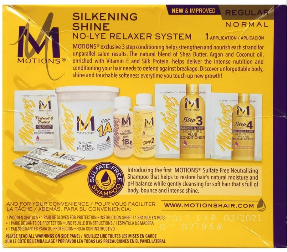 MOTIONS SILKENING SHINE NO-LYE RELAXER SYSTEM - NORMAL/REGULAR