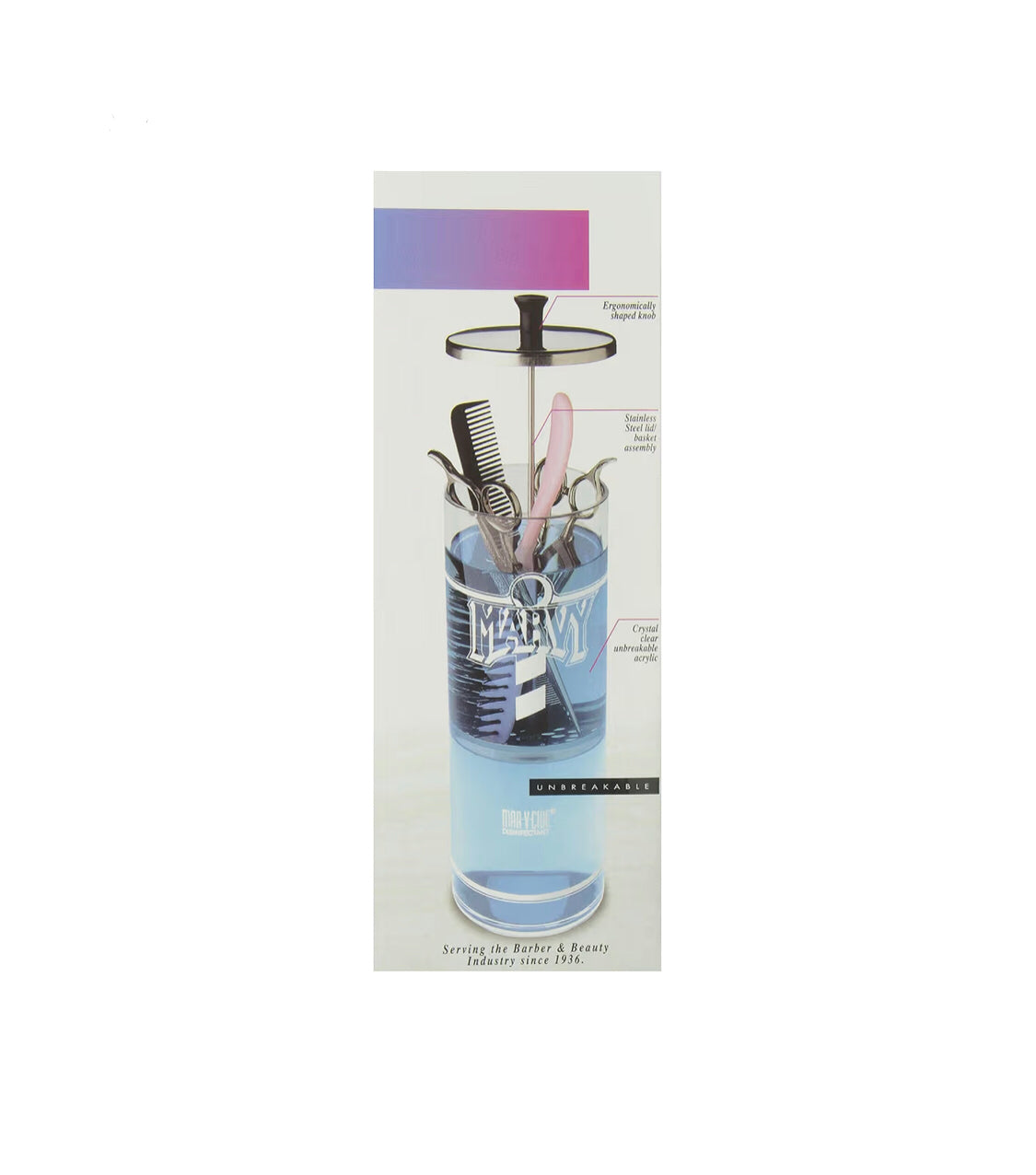 Sanitizing Disinfectant Jar, Unbreakable No.7