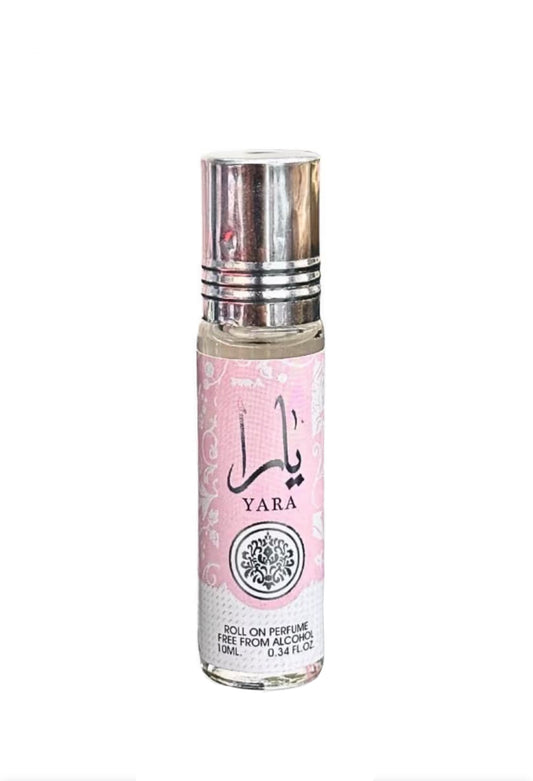 Pink Lattafa YaLattafa Yara Roll On Perfume Oil CPO 10ml (0.34 Ounce) Travel Size