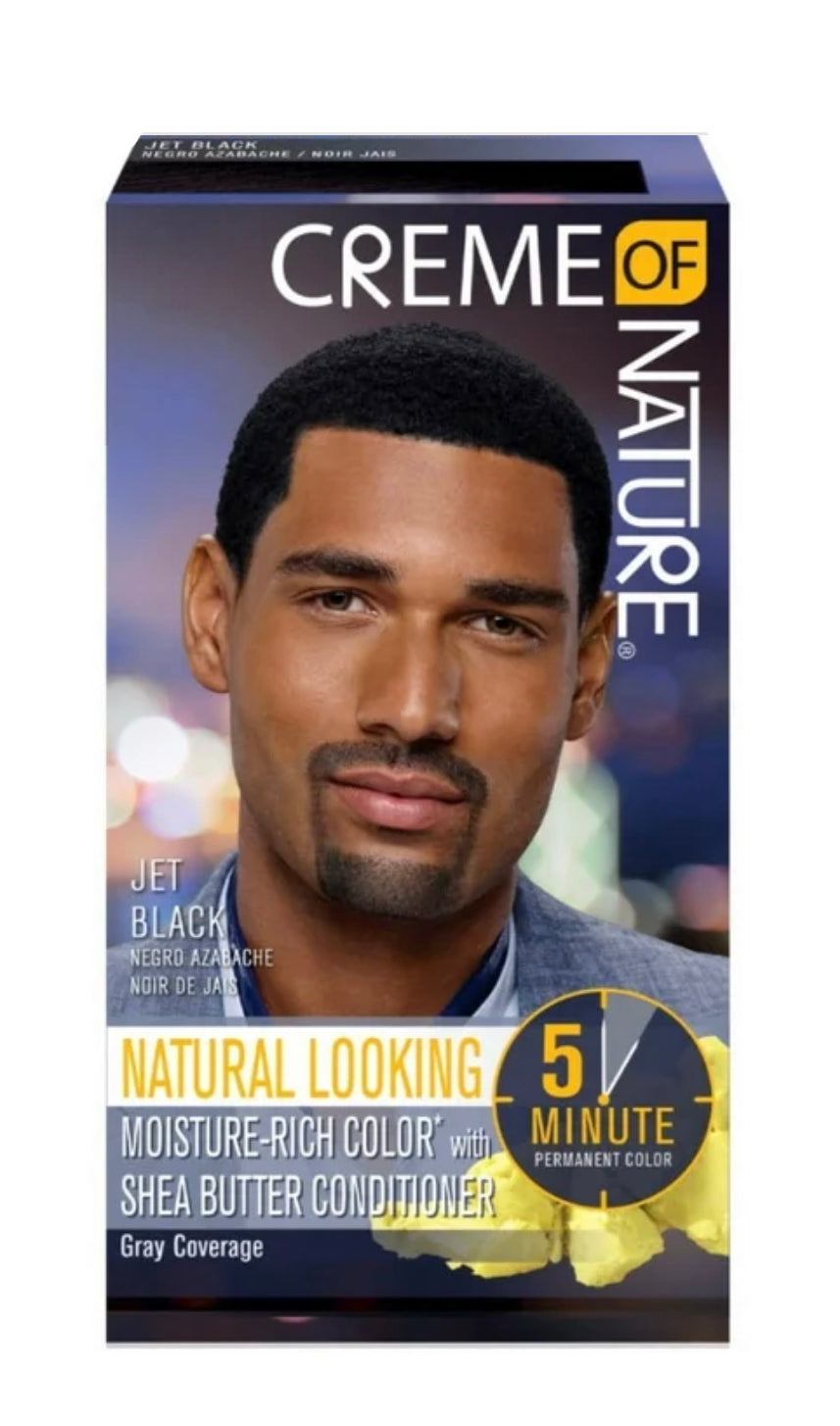 Natural Looking Moisture-Rich* Liquid Hair Color with Shea Butter Conditioner (Jet Black)