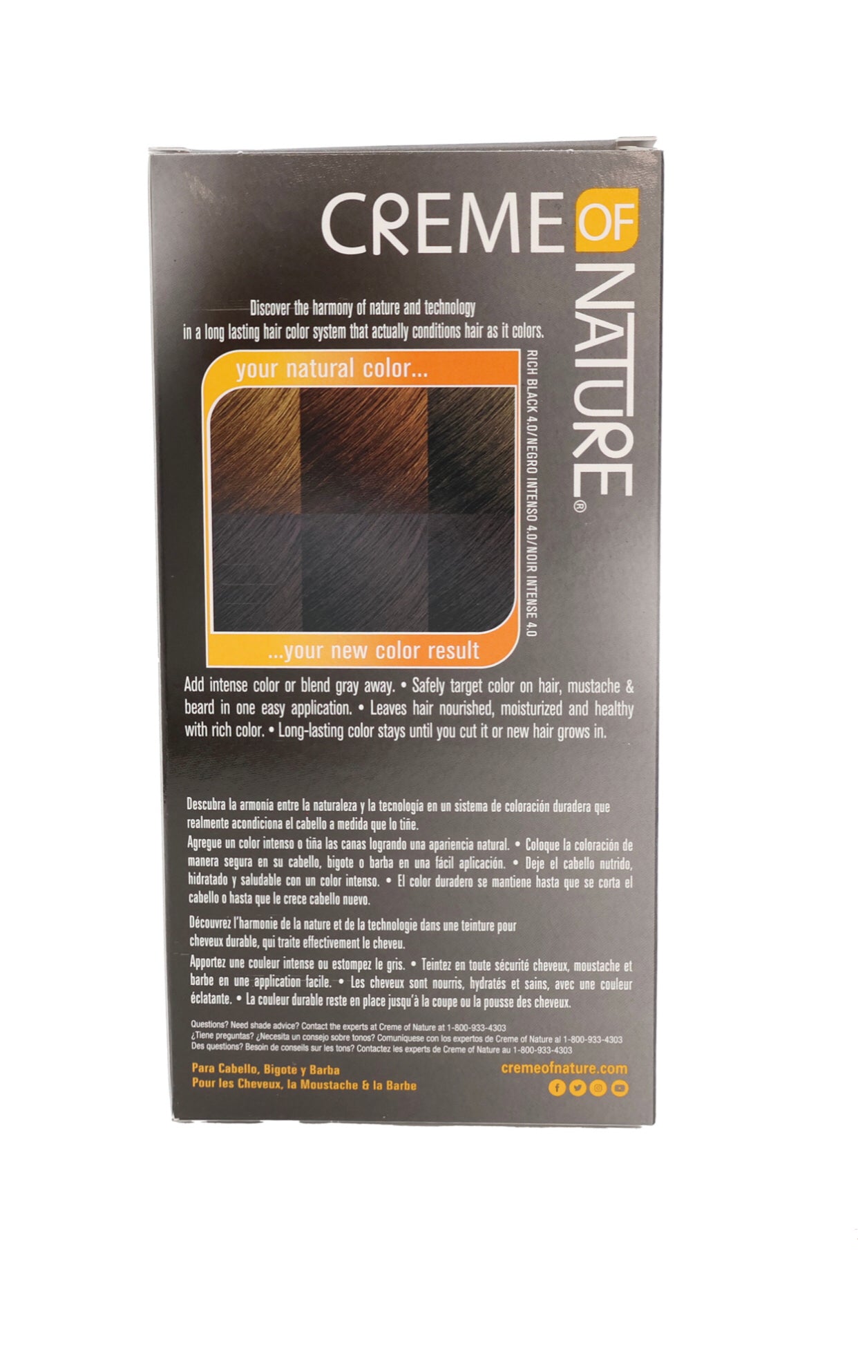 Creme of Nature Men’s 4.0 Rich Black