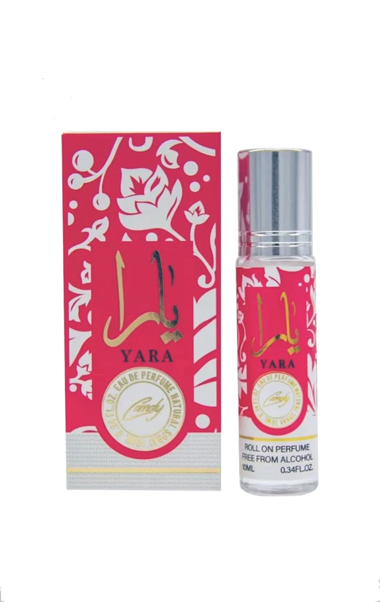 Lattafa Yara Candy Roll-On Perfume Oil for Women, 10ml (0.34 Oz) Travel Size
