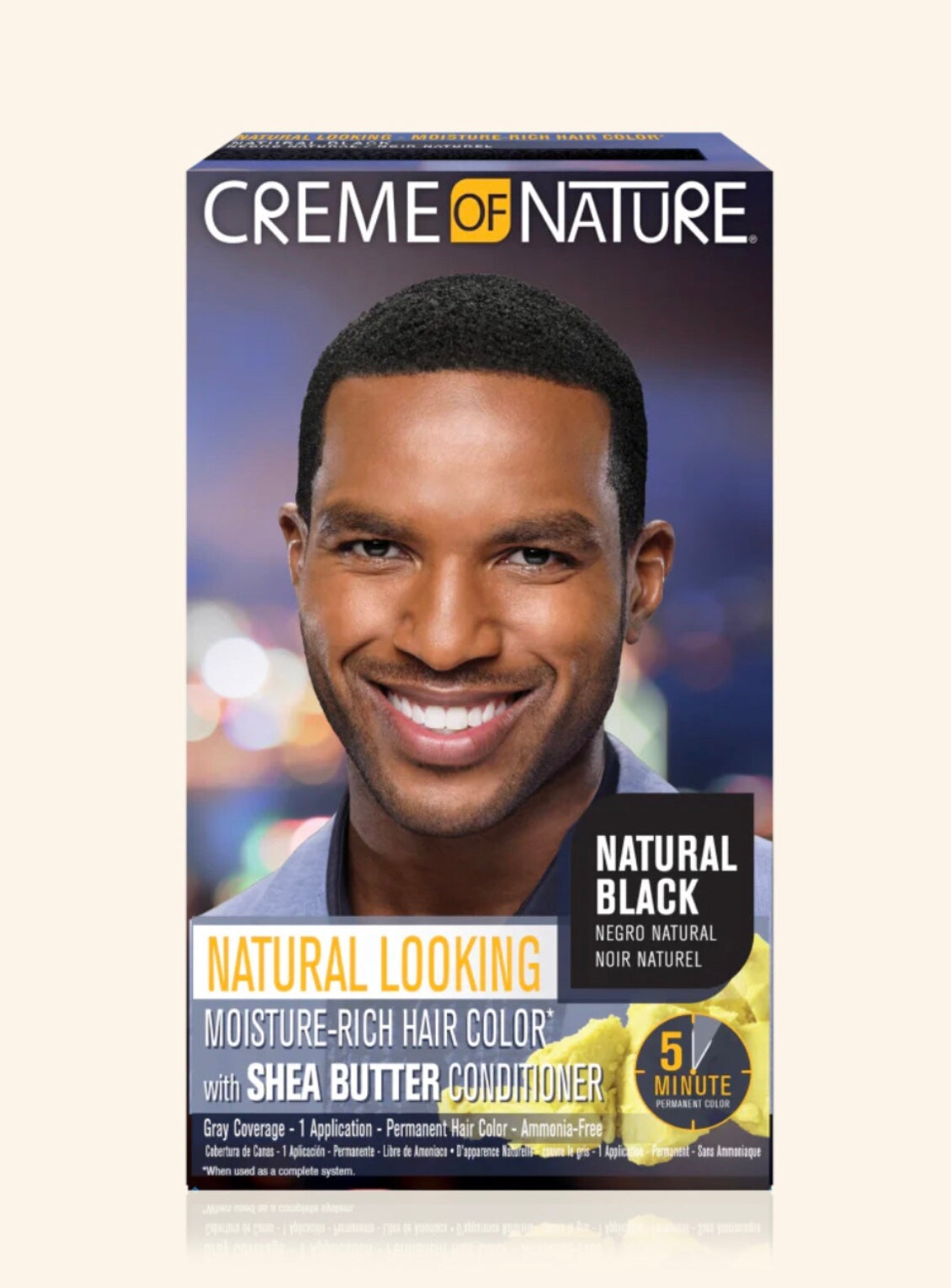 Natural Looking Moisture-Rich* Liquid Hair Color with Shea Butter Conditioner (Natural Black)