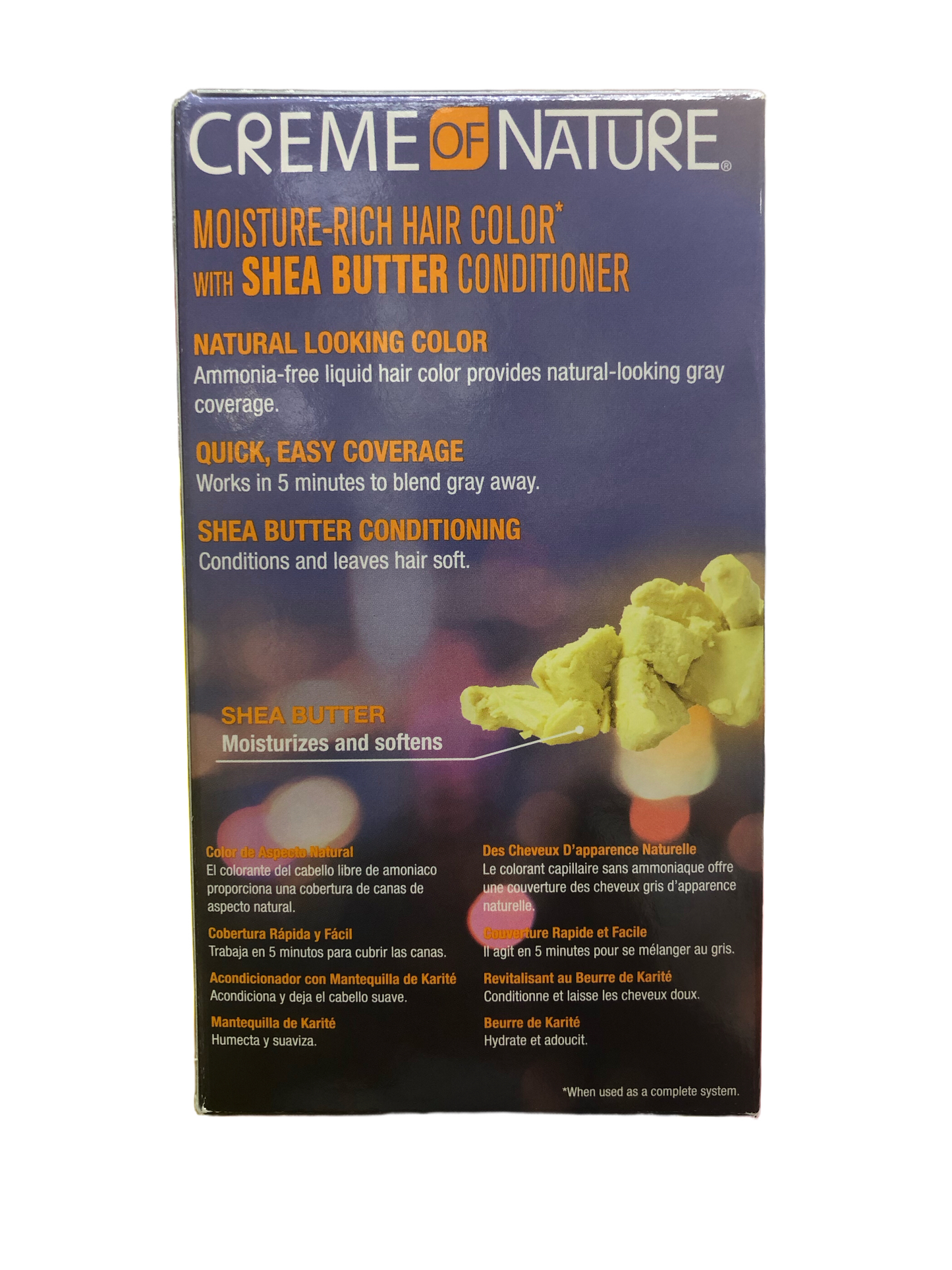 Natural Looking Moisture-Rich* Liquid Hair Color with Shea Butter Conditioner (Natural Black)