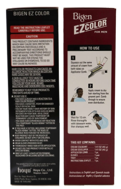 BIGEN EZ PERMANENT HAIR COLOR, [M3] DARKEST BROWN, ALL HAIR TYPE