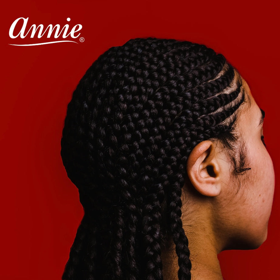 ANNIE RUBBER BANDS ASSORTED SIZES, 500 RUBBER BAND HAIR TIES, BLACK