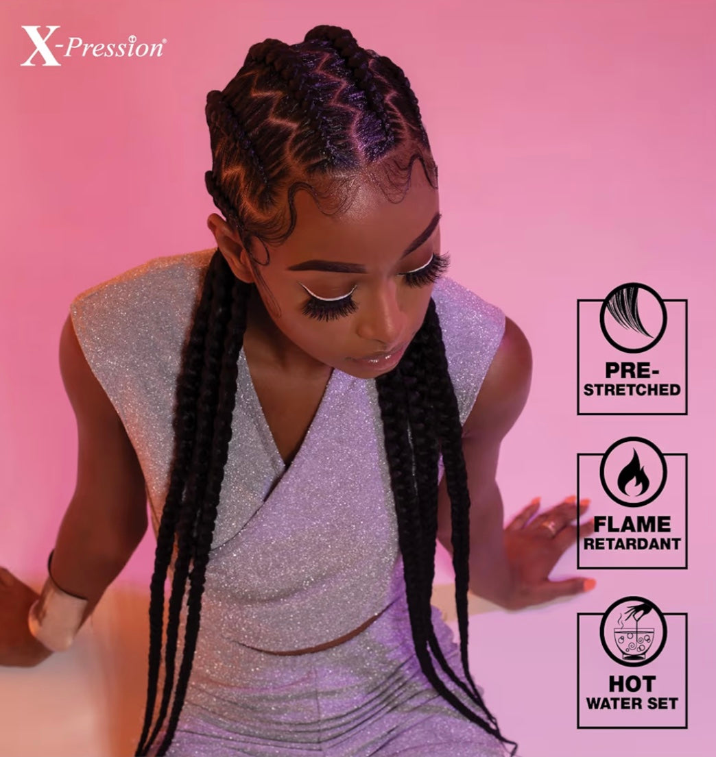 2x X-PRESSION PRE-STRETCHED BRAID 48"